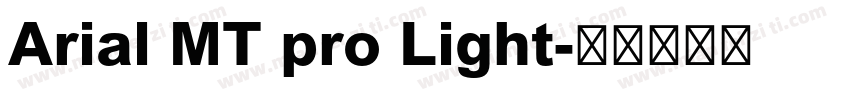 Arial MT pro Light字体转换